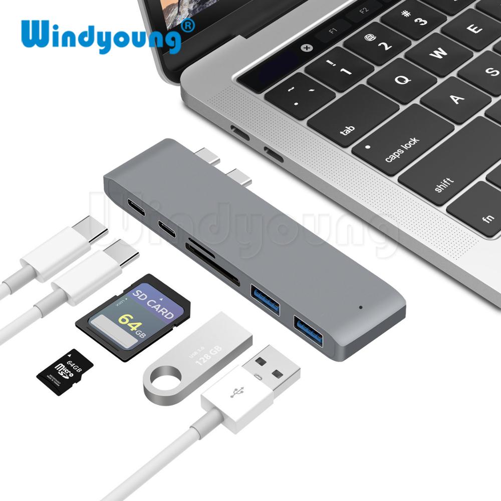 Premium USB-C Hub with HDMI 4K Adapter & Thunderbolt 3: USB 3.1 Type-C to 3.0 Hub - Enhanced Connectivity for Macbook Air/Pro/M3/M2/M1: 16,14,13-inch | 2024/2023/2022/2020 Series Chips