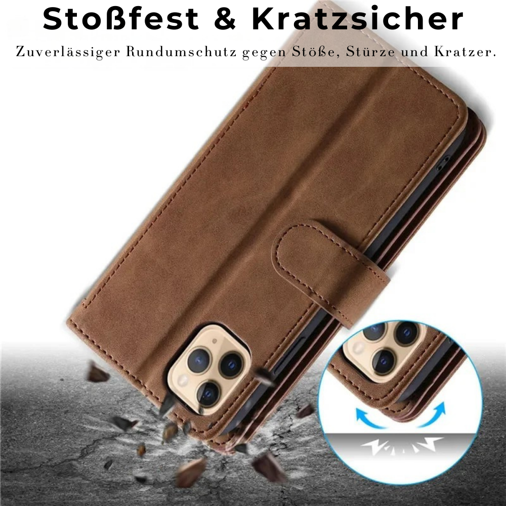 <tc>High-Quality Leather iPhone Case with Zipper, Card Holder, Stand, and Strap | Flip Cover Case for Apple iPhone 17/17 Air, 16/16e, 15, 14, 13, 12 Pro Max, Pro, Plus & Mini - Versatile Protective Cover</tc>