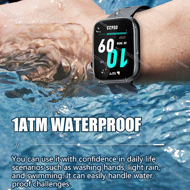 Premium Smartwatch Unisex – Fitness Watch with AI, Voice Calls, ECG, Blood Glucose Monitoring, Health Tracking, IP68 Waterproof, Step Counter, Heart Rate & Sleep Monitor, Notifications & Voice Assistant – For Women & Men