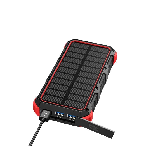 High-Quality Power Bank 20000mAh Solar Charger | Portable External Battery with 5V Fast Charging and Super Bright Flashlight for Smartphones, Apple iPhone, Samsung, iOS & Android On-the-Go