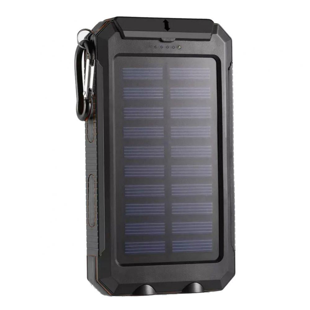 High-Quality Power Bank 20000mAh Solar Charger | Portable External Battery with 5V Fast Charging and Super Bright Flashlight for Smartphones, Apple iPhone, Samsung, iOS & Android On-the-Go