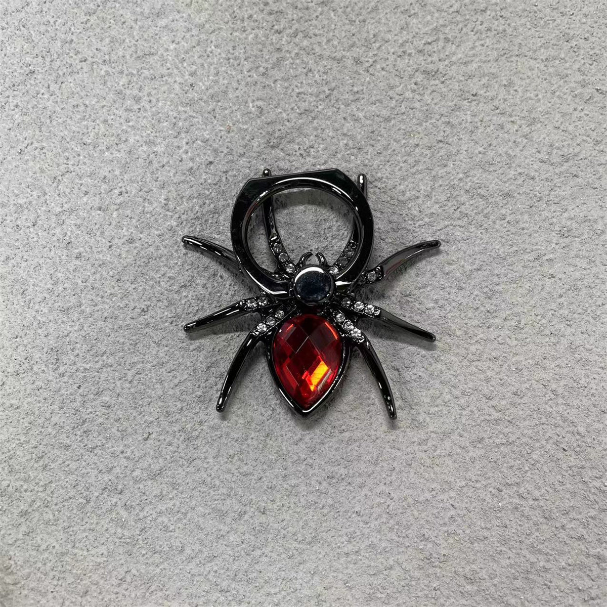 Universaler Luxus-Bling-Diamant-Metall-Spinne Handy-Fingerringhalter, 360° drehbarer Ständer für Apple iPhone, Samsung