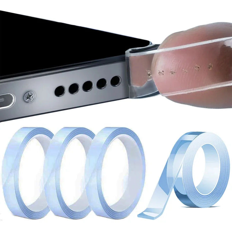 Premium Universal Telefonlautsprecher Staubentfernungskleber für iPhone 15 14 Xiaomi | Reinigungsset für Staubnetzaufkleber