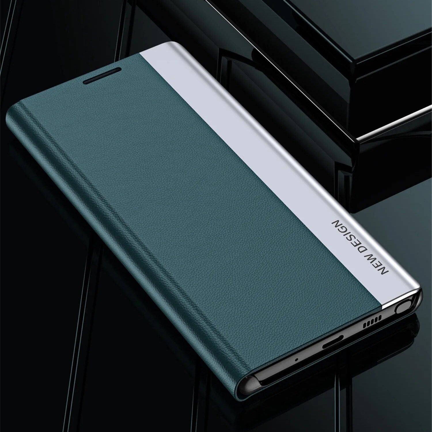 Premium Flip Hülle, MagSafe, Abdeckung, | Apple iPhone 14 13 11 15 Pro Max 12 Mini XS XR X SE 2020 6 6S 7 8 Plus - Stand Buch Cover Telefonhülle Magnetverschluss - Phone Heaven Zone