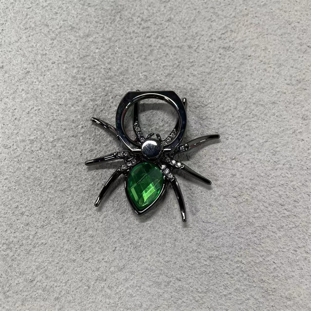 Universaler Luxus-Bling-Diamant-Metall-Spinne Handy-Fingerringhalter, 360° drehbarer Ständer für Apple iPhone, Samsung