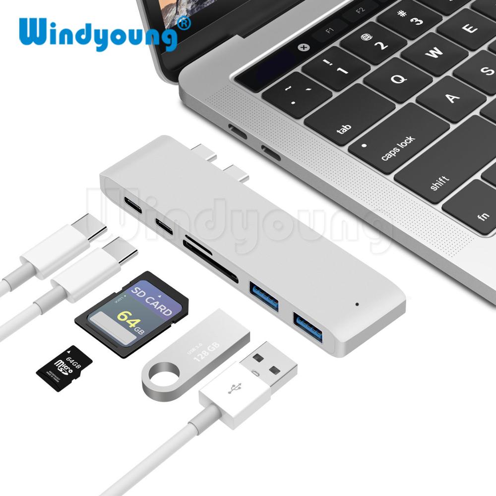Premium USB-C Hub with HDMI 4K Adapter & Thunderbolt 3: USB 3.1 Type-C to 3.0 Hub - Enhanced Connectivity for Macbook Air/Pro/M3/M2/M1: 16,14,13-inch | 2024/2023/2022/2020 Series Chips