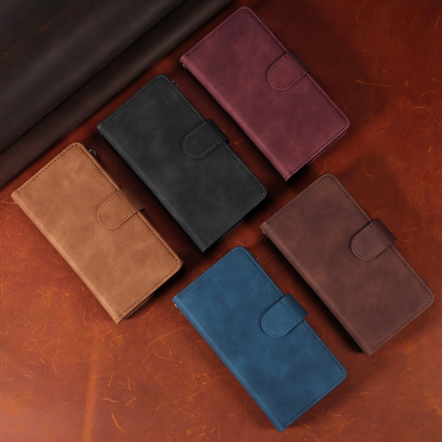 SecureSwipe Premium Leder Geldbörse Hülle für Apple iPhone | Geldbörse & Portmonee