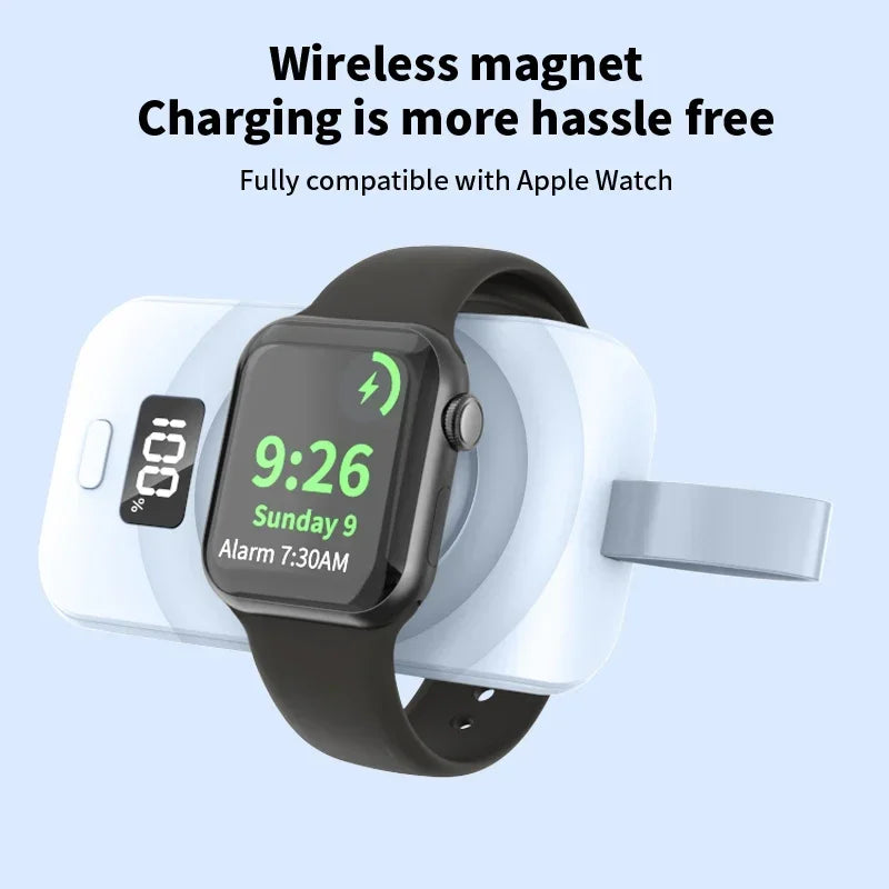 Hacrin 3 in 1 Wireless Charging station for Apple Watch Series 7 Charger Dock Fast Charging Station for Smartphones, Apple iPhone, Samsung, iOS & Android