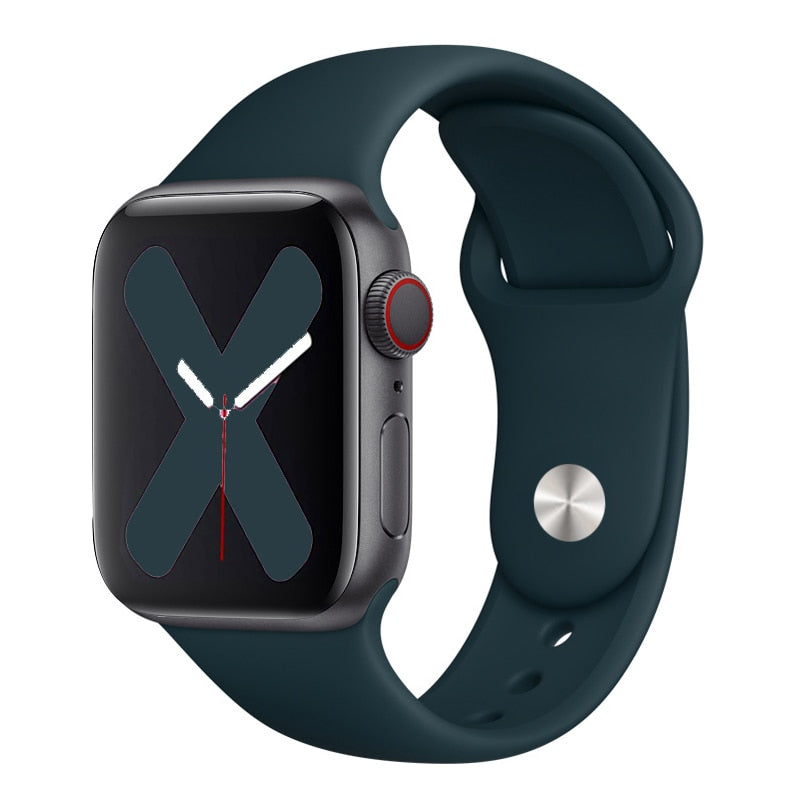 Silikon-Loop-Band Apple Watch Premium Handgelenkriemen | Colorful Pride Edition Armbandriemen | Bequem, Stilvoll.
