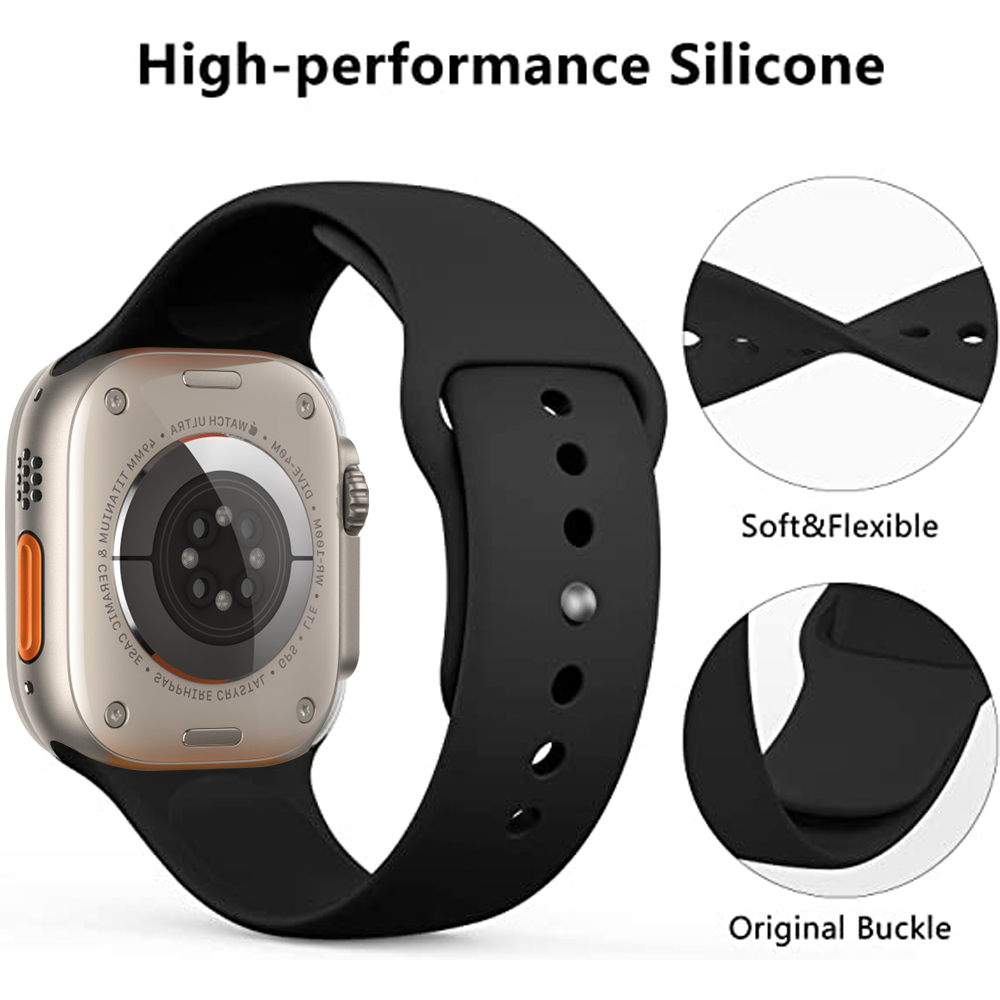 Silikon-Loop-Band Apple Watch Premium Handgelenkriemen | Colorful Pride Edition Armbandriemen | Bequem, Stilvoll.