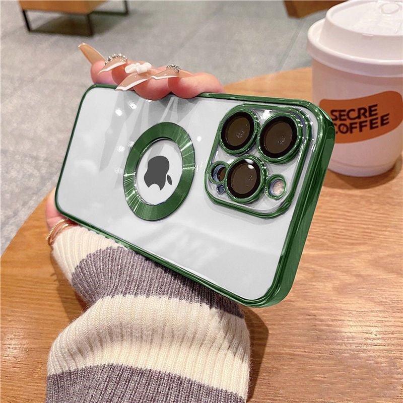 Luxus Überzogenes Stoßfestes iPhone Hülle MagSafe | Kristallklares Glas, Verbesserter Kamera-Schutz & Silikon Abdeckung