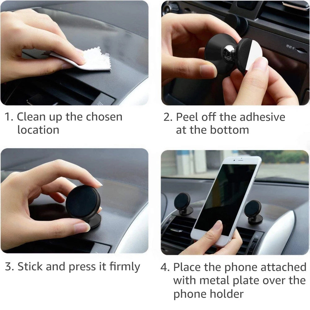 Luxus Auto-Handyhalter mit Magnet: GPS Handyhalterung für Apple iPhone 15/14/13/12 Pro Max/Plus/Mini, Xiaomi Samsung, OnePlu