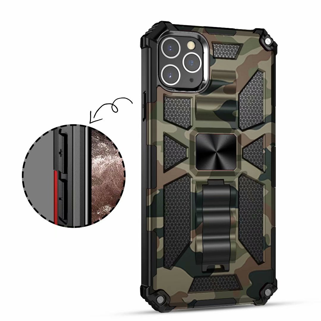 Hochwertige Hybrid-Militärpanzerung iPhone-Hülle MagSafe