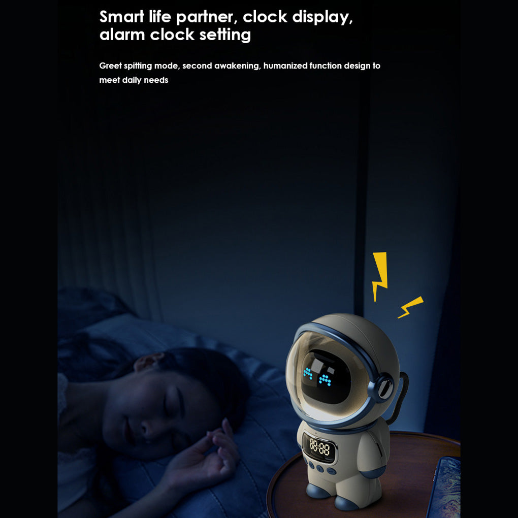 Premium Intelligenter Astronaut Bluetooth Lautsprecher | Kreativer Digitaler Smart Wecker FM Radio 