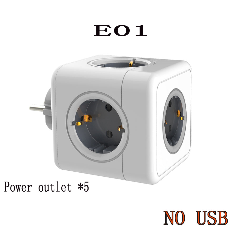 Premium Power Strip 4 AC Outlets, 3 USB Ports, 1 Type-C Multiple Socket with 2m/3m Braided Cable and Switch for Smartphones, Apple iPhone, Samsung, iOS & Android Home