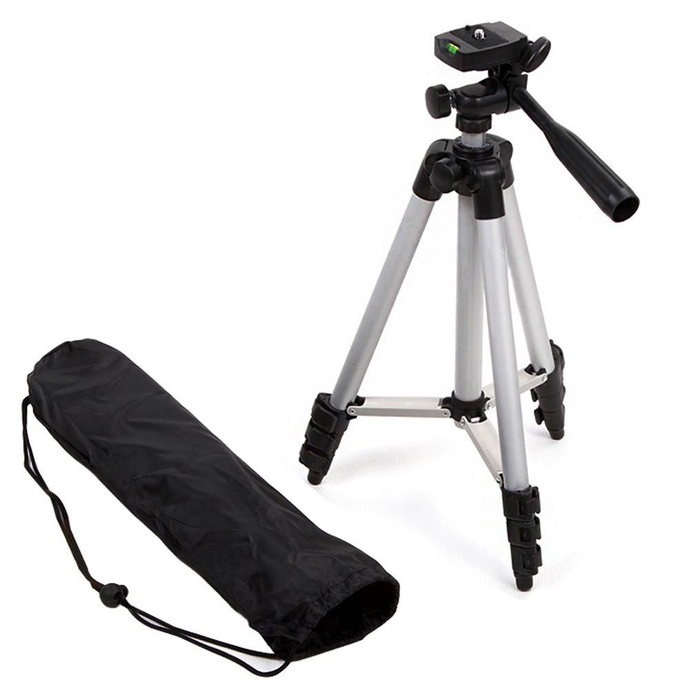 Professionelles Aluminium-Reisestativ, 140 cm für Videografie & Fotografie: Schnellplattenmontage, geeignet für Smartphones,