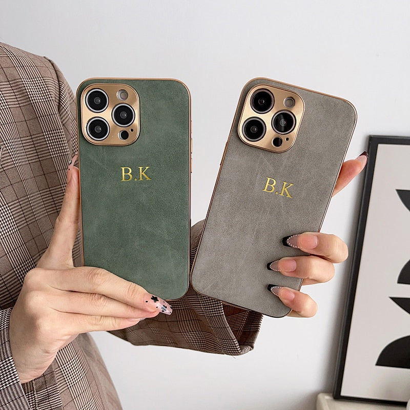 Personalisierte Luxus Apple iPhone Hülle | Namen, Initialen, Symbole & Zahlen | MagSafe