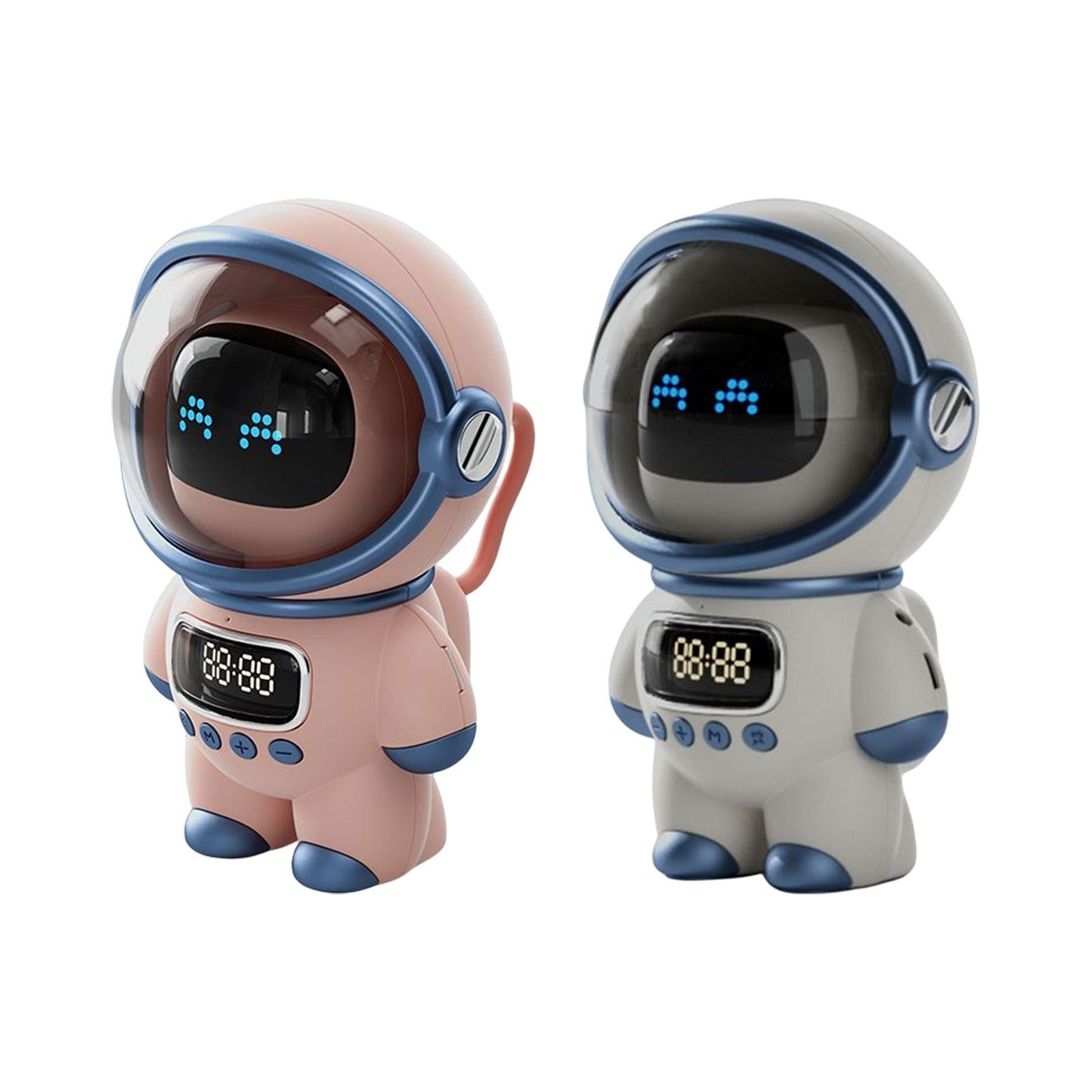 Premium Intelligenter Astronaut Bluetooth Lautsprecher | Kreativer Digitaler Smart Wecker FM Radio 