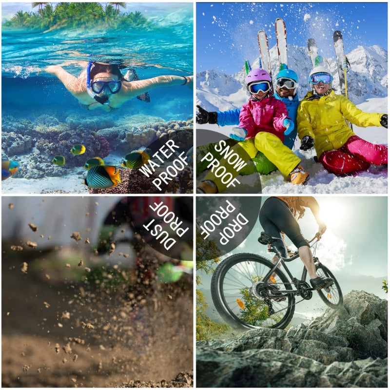 Premium IP68 Waterproof Magnetic Case with MagSafe for Apple iPhone 16/15/14/13/12 Pro Max, Plus, Mini: 360° Full Protection Case, Military Armor Design | Dustproof, Shockproof Cover with Camera Protection | Ideal for Diving and Swimming