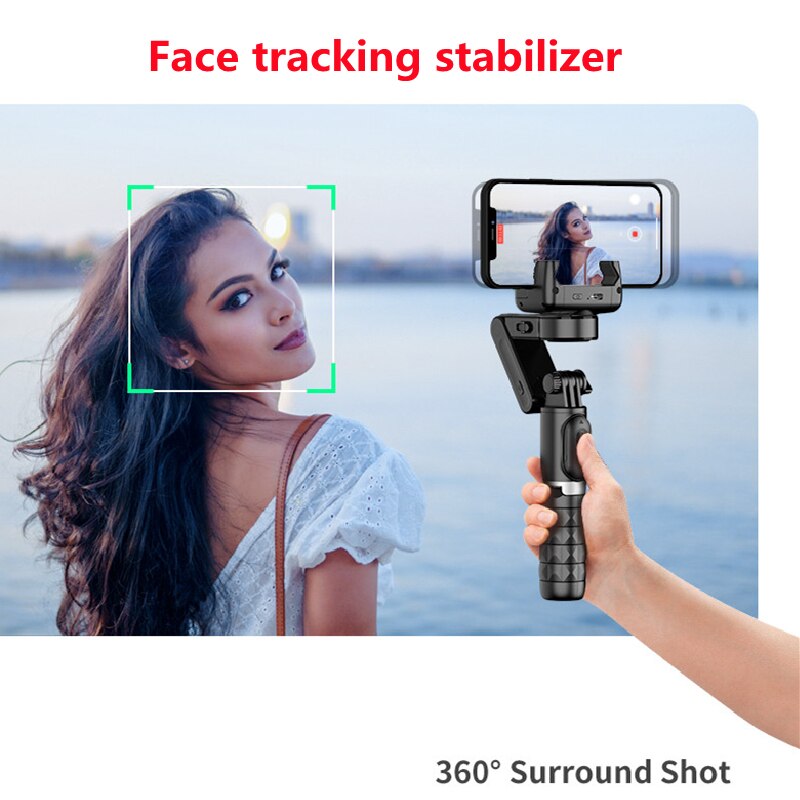 360° Dreh-Gimbal Stabilisator, Selfie Stick & Stativ: Hochwertiges Zubehör für Apple iPhone 15/14/13/12/11| Live-Fotografie