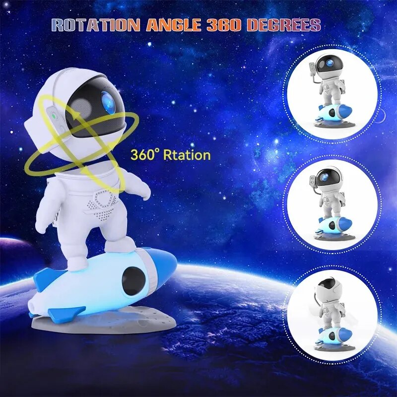 Premium Intelligenter Astronaut Bluetooth Lautsprecher | Kreativer Digitaler Smart Wecker FM Radio 