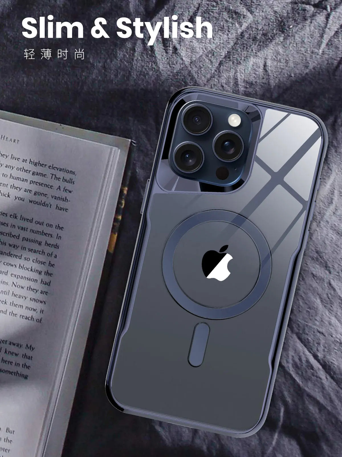 Premium iPhone Case Clear HD | Magnetic MagSafe & Wireless Charging | Shockproof Transparent Hybrid Armor with Camera Lens Protection for Apple iPhone 16/16e, 15, 14, 13, 12 Pro Max, Pro, Plus & Mini Cover