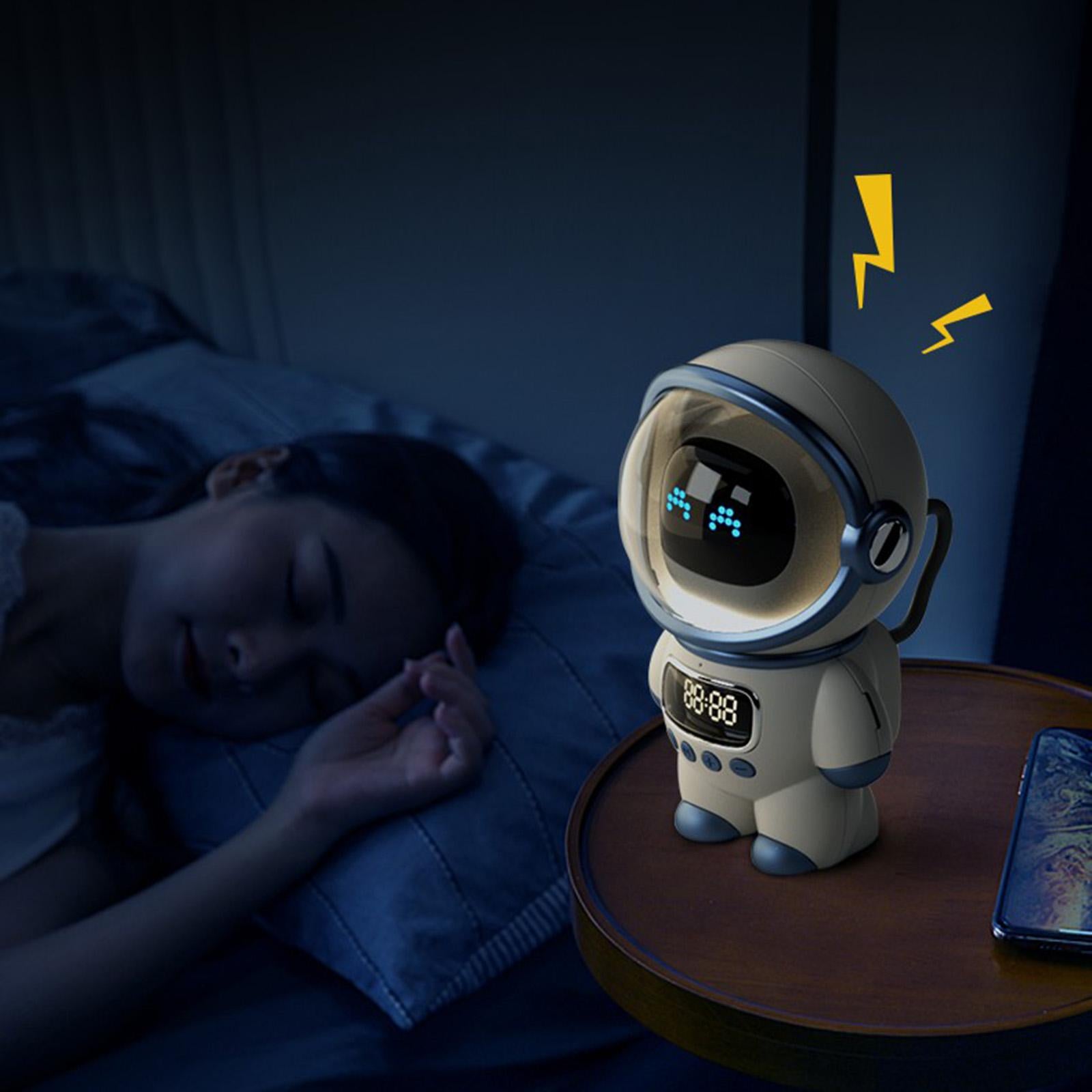 Premium Intelligenter Astronaut Bluetooth Lautsprecher | Kreativer Digitaler Smart Wecker FM Radio 