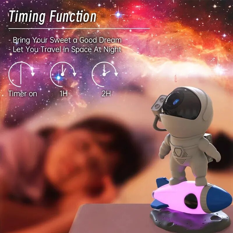Premium Intelligenter Astronaut Bluetooth Lautsprecher | Kreativer Digitaler Smart Wecker FM Radio 