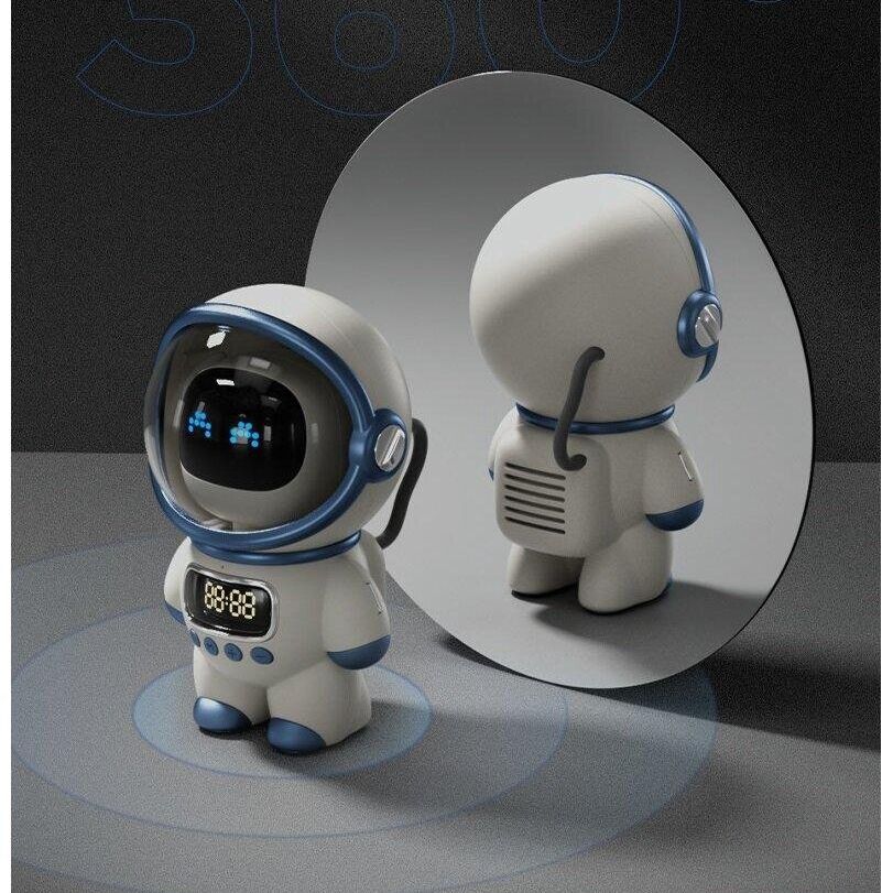 Premium Intelligenter Astronaut Bluetooth Lautsprecher | Kreativer Digitaler Smart Wecker FM Radio 