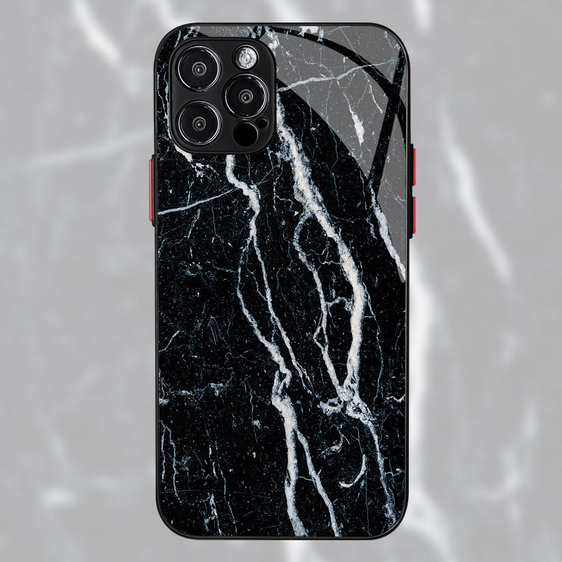 Luxury Gold Frame Marble iPhone Case Shockproof Cover | MagSafe Phone Case for Apple iPhone 16/15/14/13/12 Pro Max Plus Mini | Camera Protector, Cover & Armor Protective Case