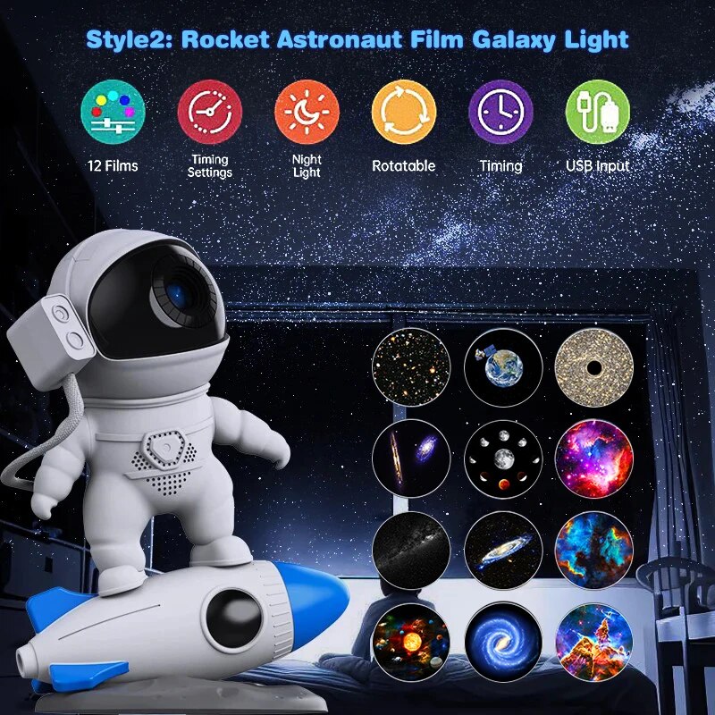 Premium Intelligenter Astronaut Bluetooth Lautsprecher | Kreativer Digitaler Smart Wecker FM Radio 