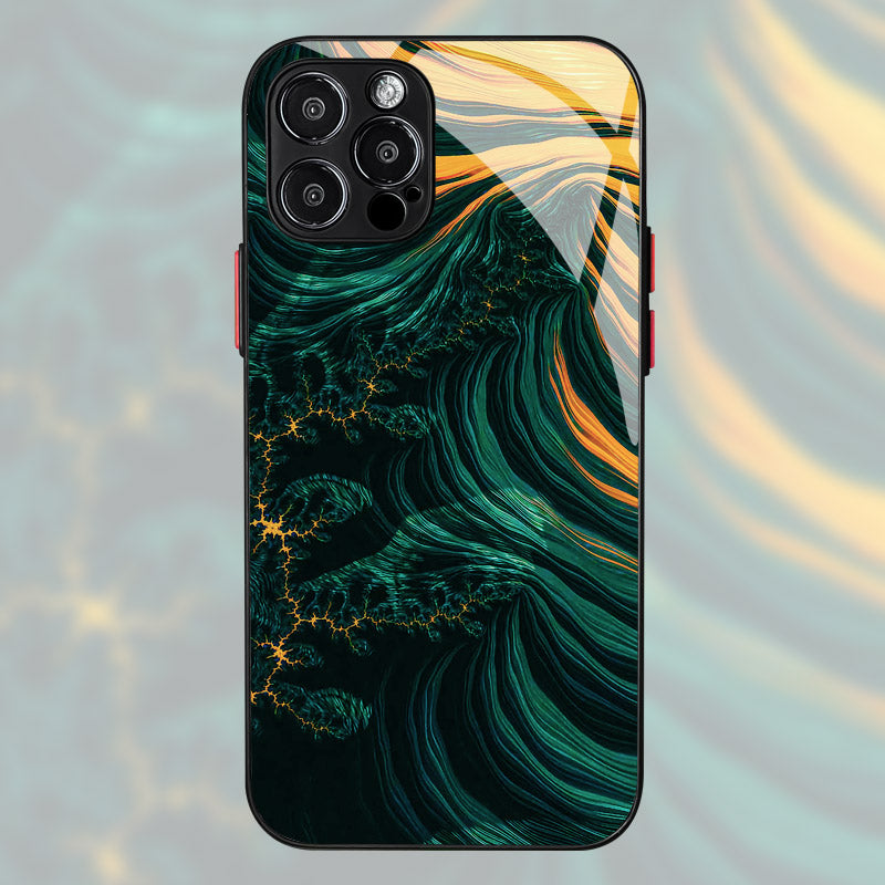 Luxury Gold Frame Marble iPhone Case Shockproof Cover | MagSafe Phone Case for Apple iPhone 16/15/14/13/12 Pro Max Plus Mini | Camera Protector, Cover & Armor Protective Case