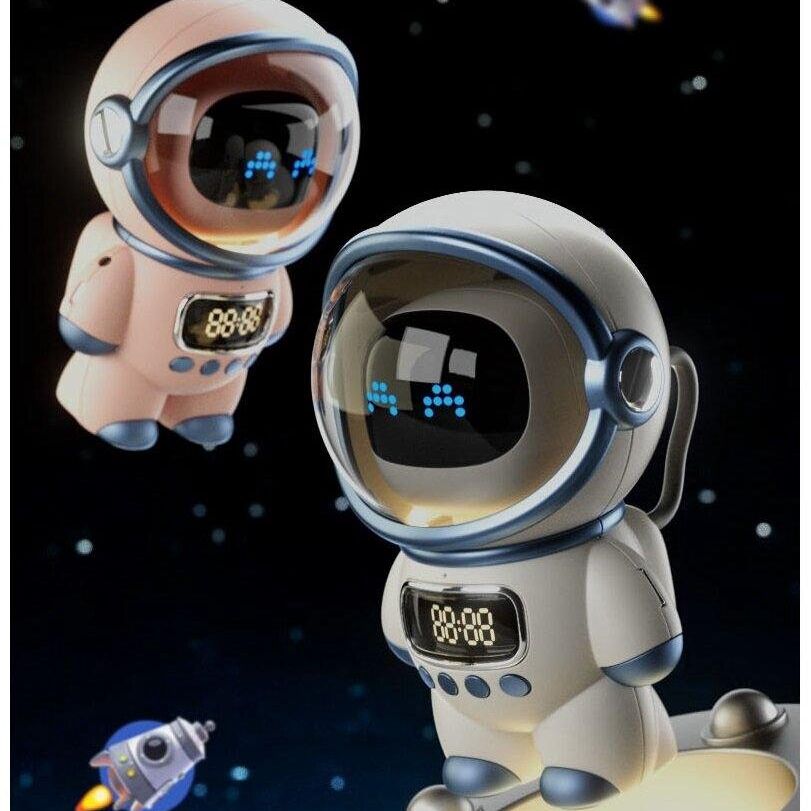 Premium Intelligenter Astronaut Bluetooth Lautsprecher | Kreativer Digitaler Smart Wecker FM Radio 