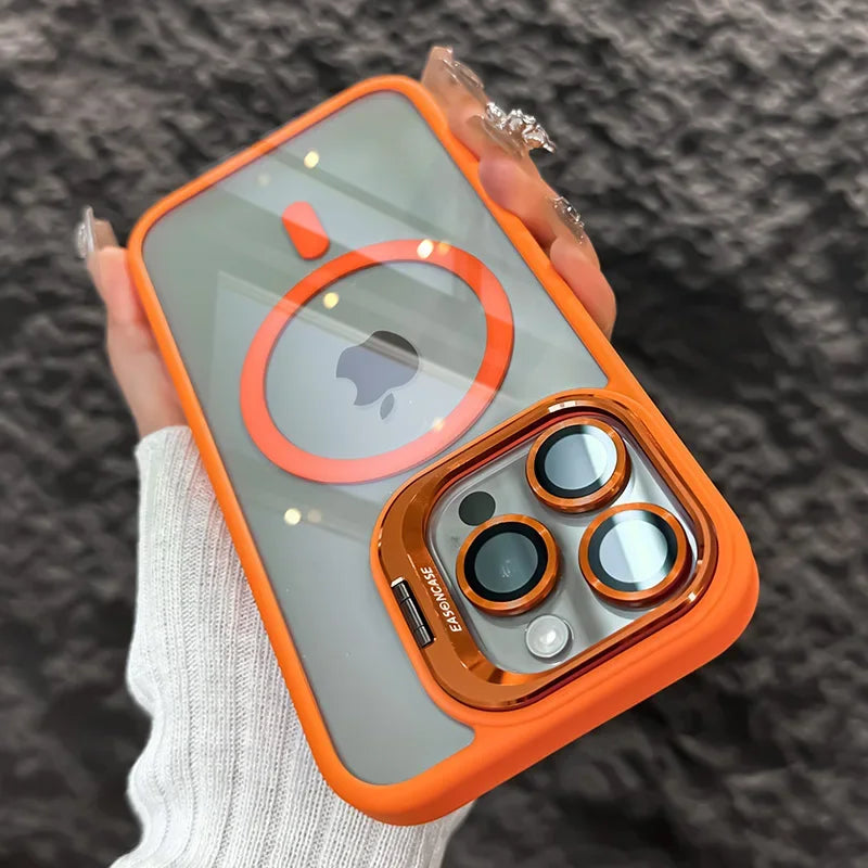Premium iPhone Case Clear HD | Magnetic MagSafe & Wireless Charging | Shockproof Transparent Hybrid Armor with Camera Lens Protection for Apple iPhone 16/16e, 15, 14, 13, 12 Pro Max, Pro, Plus & Mini Cover