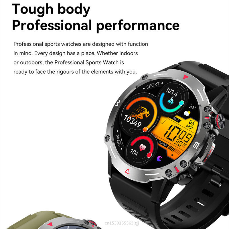 Hochwertiges Smartwatch 2024 für Männer, Bluetooth-Anruf, wasserdichte Uhren
