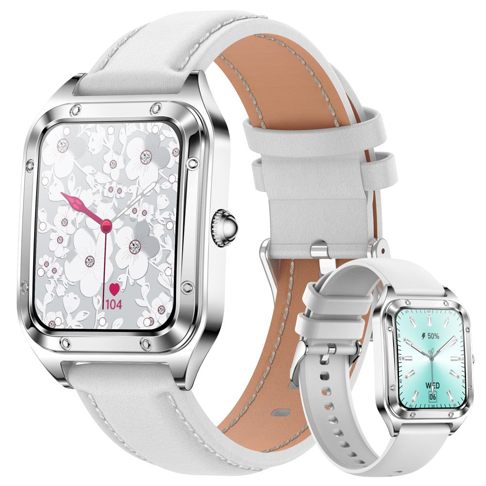 Luxus Mode Smartwatch für Damen | Bluetooth-Anruf, Blutdruckmessung, Multifunktions-Sportarmband, wasserdicht |