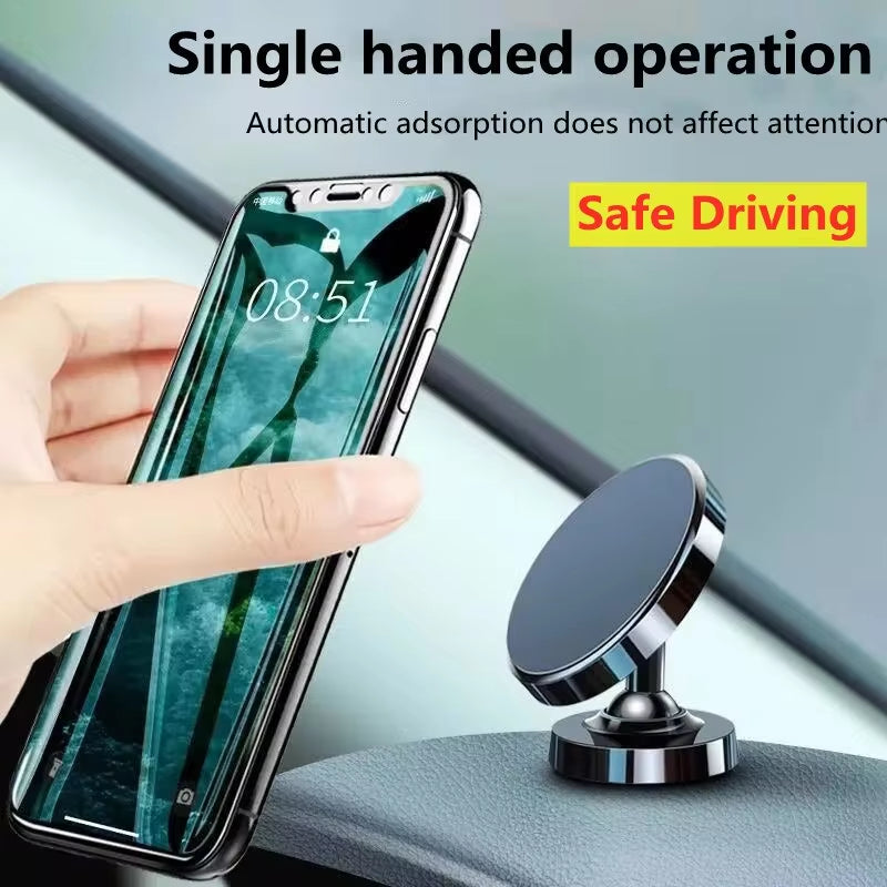 Luxus Auto-Handyhalter mit Magnet: GPS Handyhalterung für Apple iPhone 15/14/13/12 Pro Max/Plus/Mini, Xiaomi Samsung, OnePlu